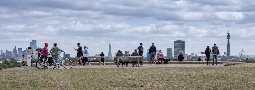 A group of people on Primrose Hill