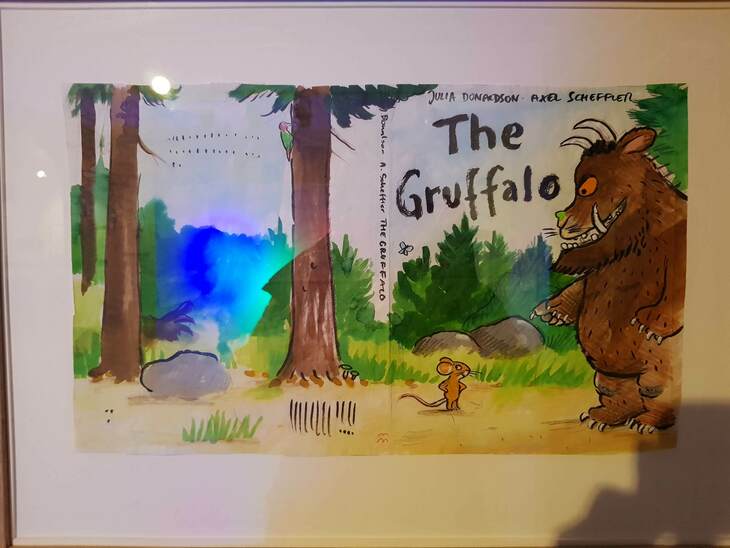 The original art work for the front cover for The Gruffalo