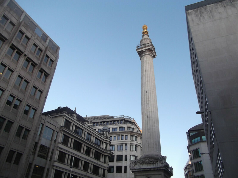 A column commemorating the great fire of london
