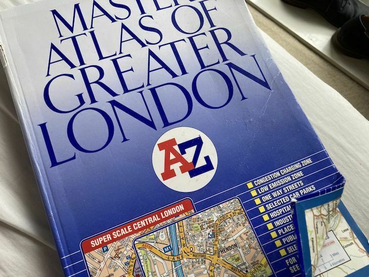 An A-Z Greater London Master atlas
