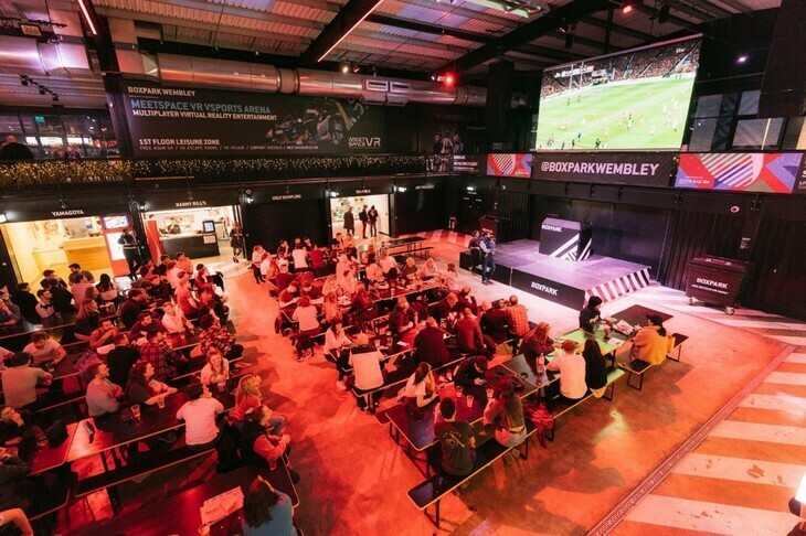 Boxpark with a rugby screen