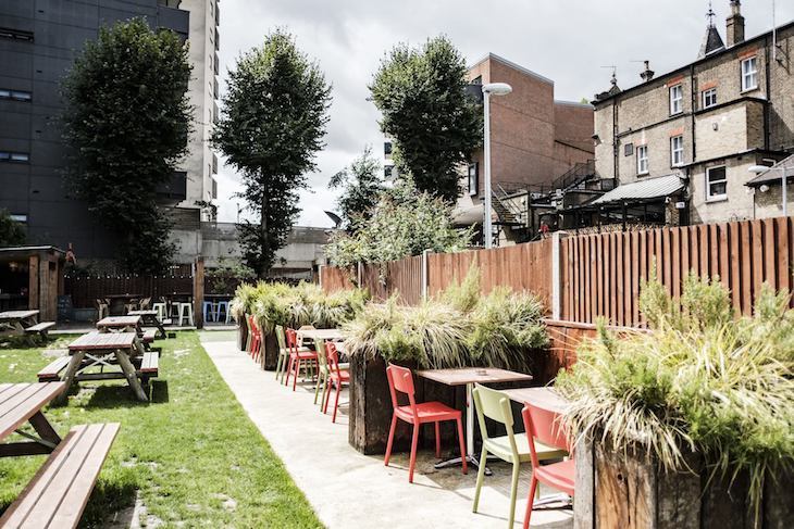 Drayton Court Hotel has one of the nicest pub gardens in London