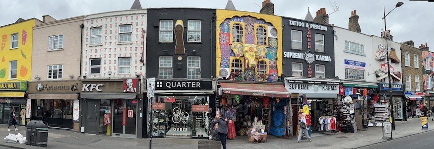 The shop signs of Camden Town, a riot of colour and 3-D fibreglass models