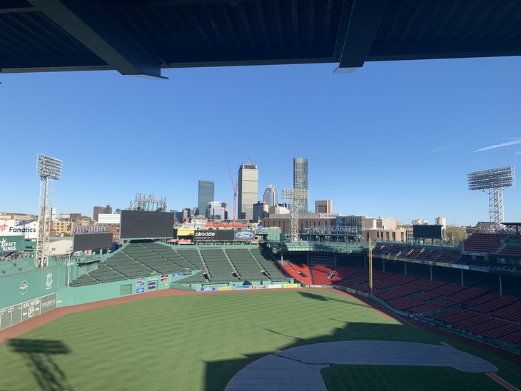 Best Things to Do in Boston: View from inside Fenway Park, Boston MA, from a park tour.