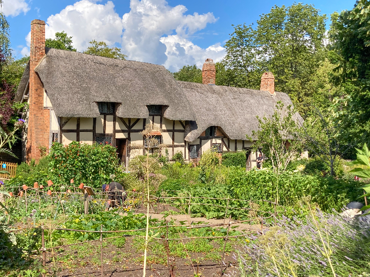 Literary days out: a beautiful thatched cottage in a well-kept garden