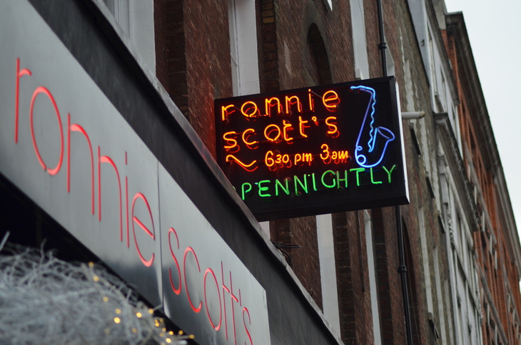 Things To Do In London On A Monday: A neon Ronnie Scott's jazz sign