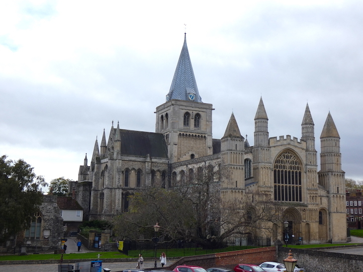 The exterior of Rochester Cathedral