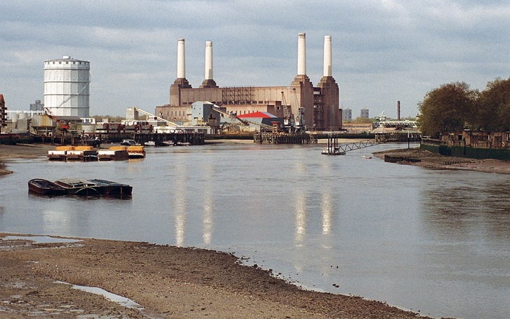 Battersea Power station from across the Thames