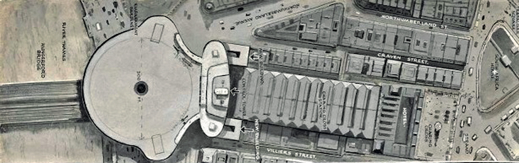 A large heliport seen from above in a diagram