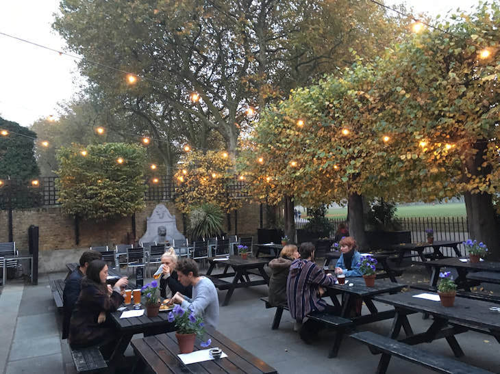 One of London's best beer gardens can be found at Royal Inn on the Park
