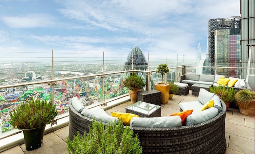 Best Rooftop Bars London: Sushi Samba, home to one of the best rooftop bars in London
