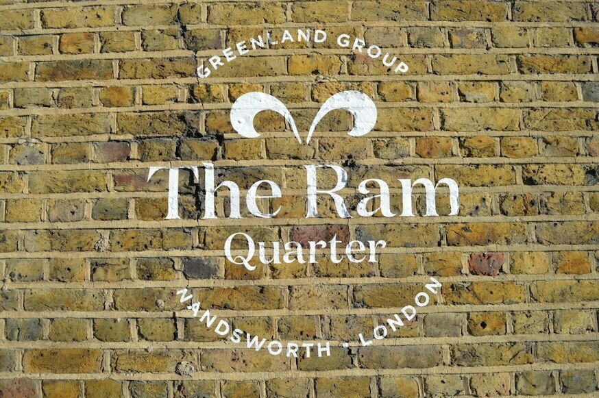 The Ram Quarter, writing on a brick wall