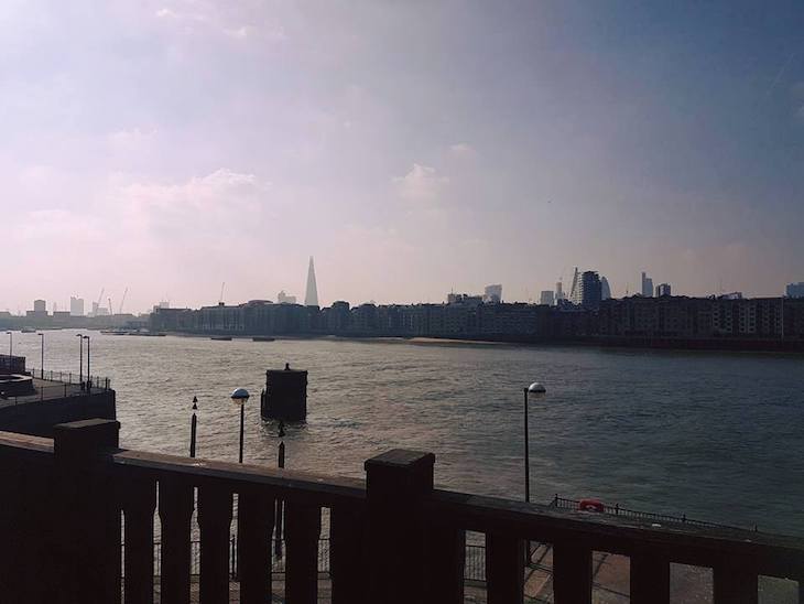 View from one of the best beer gardens in London: Old Salt Quay
