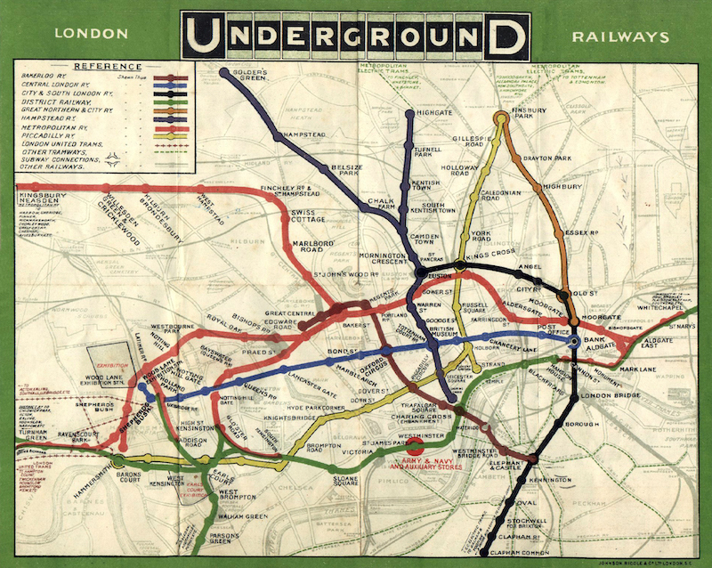 A 1908 tube map