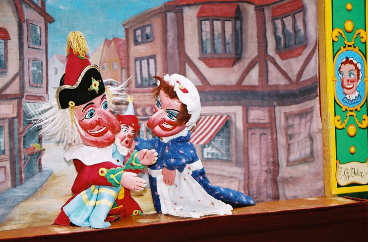 A Punch & Judy show at the Covent Garden Puppet Festival